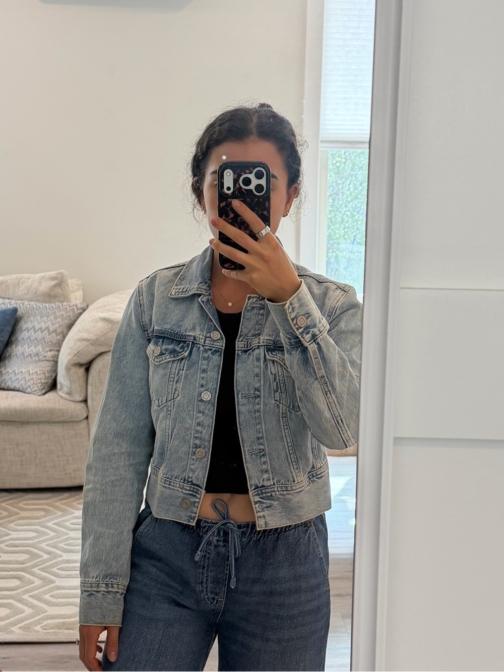 GAP Cropped Denim Jacket Size XS